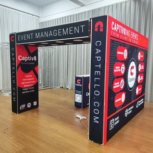 Stand de salon professionnel portable 10*20 pieds avec équipement d'affichage de bannière facile à installer pour les salons professionnels avec vitrine interne - Product Image 3