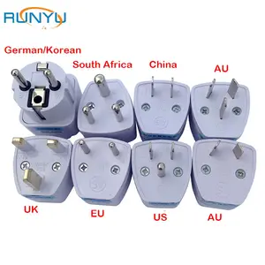 Adaptor Perjalanan Internasional Universal Seluruh Dunia Adaptor Steker Listrik AC Dinding dengan Steker Konverter AU US UK EU