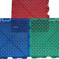 Plancher suspendu moderne en PP de 25x25cm, antidérapant et résistant à l'usure pour escalier, garage, sous-sol, salle de sport, avec installation par verrouillage par clic