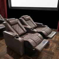 Moderne Kino-Liegesessel-Garnitur für Hotel Villa Keller Medienraum Wohnzimmer Kino-Sitzgruppe Relaxsessel