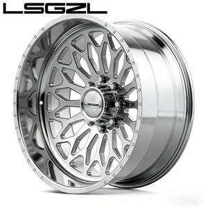 Ruedas LSGZL de Alto Brillo, Súper Ruedas Individuales, Tamaño 24, Ancho <span class=keywords><strong>14</strong></span>, Patrón de Pernos 8x180, Diámetro Central 124.1 para Silverado 2500HD 2016 - Product Image 3
