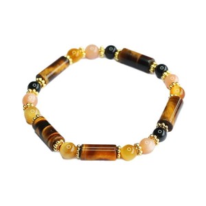 Pulsera de cuentas de ojo de tigre natural con cristales multigema para mujer, estilo vintage, de Juan Yu, éxito de ventas en transmisiones en vivo transfronterizas - Product Image 5