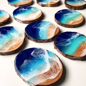 Artisanat en résine époxy Océanique avec créatures marines et <span class=keywords><strong>tortue</strong></span>, pièces uniques en résine et bois, parfait pour la décoration intérieure et comme cadeau <span class=keywords><strong>de</strong></span> Noël - Product Image 2