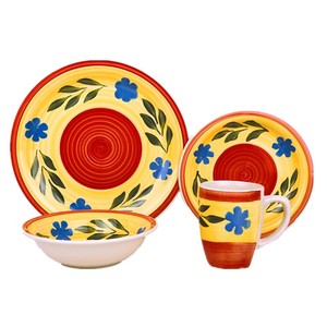 Juego de Vajilla Económico, Juego de Platos Nórdicos de Cerámica Caliente, Vajilla de Porcelana de Hueso, Vajilla de Cocina Flora - Product Image 3