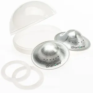 CE certificate 999/925 silver nursing cup breastfeeding silver cups reuse silver nipple cups breastfeeding pad nipple shield