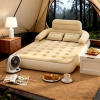 Matelas Gonflable Multi-Coloré et Polyvalent avec Dossier – Nouveau Mobilier de Maison pour une Séjour Confortable en Camping