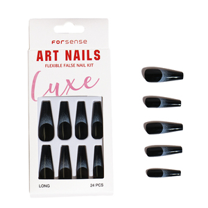 Forsense <span class=keywords><strong>extra</strong></span> long premium presse sur les <span class=keywords><strong>ongles</strong></span> prix de gros simple noir <span class=keywords><strong>faux</strong></span> <span class=keywords><strong>ongles</strong></span> design femme <span class=keywords><strong>ongles</strong></span> conseils xxl <span class=keywords><strong>faux</strong></span> ongle - Product Image 6