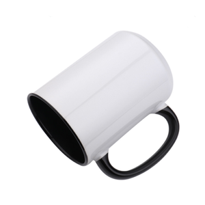 Ly sứ 15oz, ly in chuyển nhiệt màu tùy chỉnh bán buôn, chất lượng cao cấp, tay cầm màu sắc tùy chọn, ly cà phê in chuyển nhiệt - Product Image 3