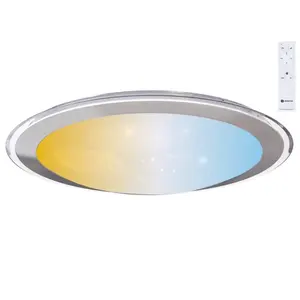 Plafonnier LED dimmable 30W, températures de couleur 2700K/4000K/6500K, avec télécommande, idéal pour ajuster l'éclairage dans... - Product Image 1