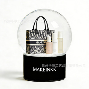 Makeinkk Skincare <b>Snow</b> Globe Decorative Crystal <b>Ball</b> Round DIY Assembly Valentine'S Day Gift - Product Image 1