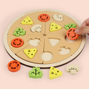 Juego de Simulación de Casita con Pizza de Champiñones de Juguete Set de Cocina Educativo de Madera para Niños Pizza Interactiva - Product Image 4