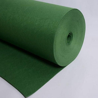 Tissu non tissé aiguilleté coloré ; offre une bonne respirabilité et une bonne absorption acoustique ; adapté à la décoration intérieure.
