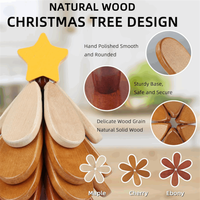 Sous-verres en bois pour arbre de Noël, résistants à la chaleur, écologiques, design moderne, pour la maison et la cuisine – Vente chaude