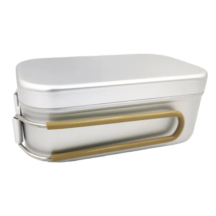 Hoge Kwaliteit 1l Aluminium Lunchbox Voor Picknick Outdoor Kamperen En Wandelen Perfecte Uitrusting