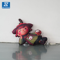 Modèle de personnage de dessin animé gonflable personnalisé pour la publicité et la décoration d'événements en plein air