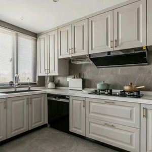 Ensemble d'îlot de cuisine moderne, armoire de rangement personnalisée, garde-manger complet, design de meubles, armoires de luxe pour la vente à domicile - Product Image 4