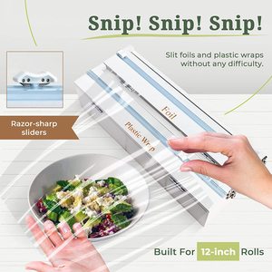 Personnalisé 6-en-1 Bambou Ziplock Sac Organisateur De Stockage Distributeur D'emballage Naturel avec Cutter pour Cuisine <span class=keywords><strong>Tiroir</strong></span> Zip Lock Sac - Product Image 5