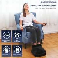 Plüschiger Elektrischer Beheizter Fußwärmer mit Shiatsu-Massage und Zeitsteuerung