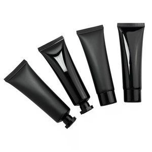 Tubos exprimibles de plástico negro mate de 50ml, 50g, manguera cosmética, loción de embalaje, base líquida, crema de manos, botella vacía Pe - Product Image 3
