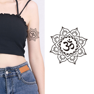 Hot WX Paper Tatuajes temporales para adultos Medusas de larga duración <span class=keywords><strong>Girasol</strong></span> Luna Rosa Flores Diseño para el brazo y el cuello de las mujeres - Product Image 3