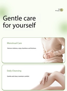 Lingettes humides féminines non tissées, lingettes hygiéniques sans rinçage pour le nettoyage des parties intimes des femmes, eau pure, stérilisation douce, soin de la peau - Product Image 4