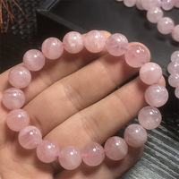 Bracelet en cristal de poudre de Madagascar naturel en gros Jelly Body Star Peach Powder Crystal Jewelry Bracelet