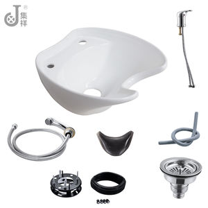 Şampuan lavabo kuaför salonu lavabo s toptan saç satılık lavabo seramik Salon mobilya 25-30days siyah/beyaz - Product Image 1