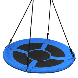 Columpio redondo de tela Oxford de 100x100cm, columpio colgante de cuerda para exteriores para niños, uso doméstico - Product Image 2