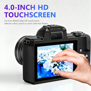 <span class=keywords><strong>Appareil</strong></span> <span class=keywords><strong>photo</strong></span> numérique à zoom optique WD100 75MP 20X Écran tactile HD 4,0 pouces 30 filtres beauté Lumière d'appoint Lentille UV Texture cuir - Product Image 5