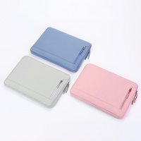 Housse pour ordinateur portable et tablette en polyester pour femmes avec logo imprimé personnalisé, étanche et résistante, étui de protection
