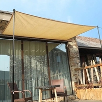 Voile d'ombrage de jardin imperméable à 95 % avec protection UV, toile en polyester enduit de PVC de poids moyen, auvent de terrasse extérieur