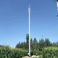Torre de Telecomunicaciones Monopole con Galvanizado en Caliente para Aplicaciones de Internet 5G, WiFi y TV