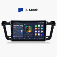 Radio Junsun de 9 Pulgadas con Carplay y Android Auto Inalámbrico para Peugeot 508 508SW 2011-2018, Unidad Principal para Auto, Reproductor Multimedia de DVD para Auto