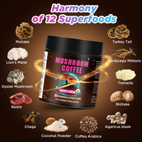 Café aux champignons Chinaherb en marque privée, mélange 10-en-1, café instantané aux champignons Reishi et Crinière de lion, certifié GMP ISO