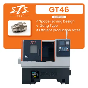 Efficient Production Rates GT46 With Chip Conveyor Cnc 30 Degree Slant Bed Lathe Machine