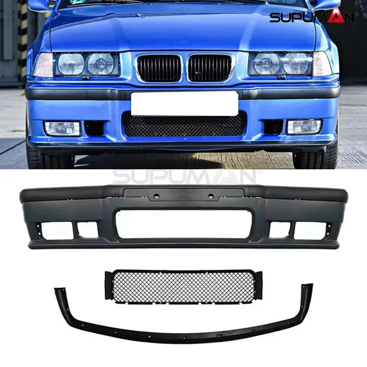 Jiangsu SPM FRONT BUMPER 1990-1998 Plastic Carbon Black 1 Set 10KG 7-15 Days for Bmw 3 Series E46 M3 Style Body Kit Accessories