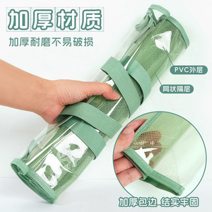 Bolsa de PVC Transparente Tamaño A4, Impermeable y Duradera, Organizador de Documentos para Estudiantes con Compartimento Interior - Product Image 3