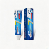 Dentifrice 7-en-1 au bicarbonate de soude pour un nettoyage en profondeur, élimination de la plaque dentaire, apaisement des gencives, anti-sensibilité et blanchiment des dents, marque privée