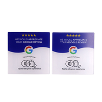 Bedruckte RFID-Acrylkarten 213 Chip NFC-Karten Acryl-RFID-Google-Bewertungskarten