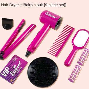 Kids Makeup <strong>Kit</strong> Children's Plastic Hairdressing Tools Toy Suit with Handbag Barber Shop Beauty &amp; Fashion Toy for Kids - Product Image 6