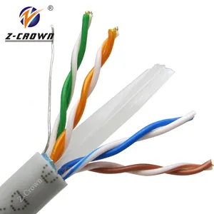 מחבר Ethernet rj45 זוגי 4p utp cat6 רשת 23awg כבל LAN