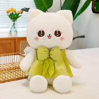 Peluche de chat princesse super douce et de haute qualité, adorable, respectueuse de la peau, avec nœud papillon, plusieurs tailles, vente en gros d'usine, personnalisable