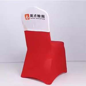 Funda de Silla de Spandex Elástica Personalizada para Uso en Comedores de Hotel, Duradera, Lavable a Máquina, Cálida, Suave, Cómoda, con Logotipo Personalizado para Bodas - Product Image 4