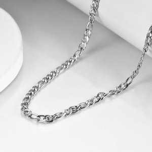 European American Fashion <b>Titanium</b> Steel Figaro <b>Chain</b> Imitation Pearl Pendant Clavicle Necklace Gold Color Daily Wear - Product Image 4
