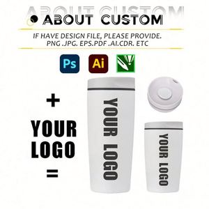 Taza de Café Personalizada en Oferta, Taza de Acero Inoxidable para Helado, Taza Térmica con Tapa y Pajita con Logotipo Personalizado - Product Image 2