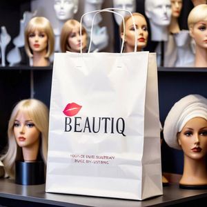Sacs shopping en papier personnalisés imprimés pour entreprises, mini sacs cadeaux avec logo personnalisé, directement de l'usine - Product Image 3