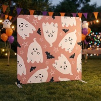 Support d'affichage portable moderne personnalisé en tissu tendu avec cadre en aluminium, autoportant, impression par transfert thermique facile