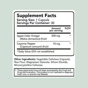 Meilleures ventes de capsules de vinaigre de cidre de pomme Complément alimentaire Soutient le système immunitaire Favorise une peau saine pour homme femme Capsules - Product Image 6