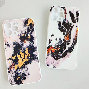 เคสกระจกนิรภัยสำหรับ <span class=keywords><strong>iPhone</strong></span> 13,เคสโทรศัพท์มือถือลายหินอ่อนหรูหราพิมพ์ UV ตามสั่งสำหรับโทรศัพท์ <span class=keywords><strong>iPhone</strong></span> Android - Product Image 5