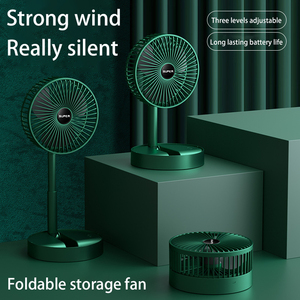 Younimei Mini Usb stand ventilatore ricaricabile a mano tavolo elettrico aria condizionata raffreddamento da tavolo portatile ventilatore piegato - Product Image 2